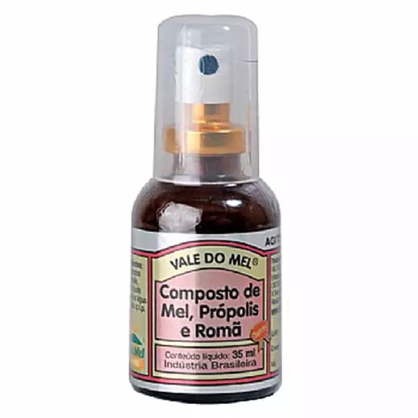 Spray Para Garganta - Mel, Própolis e Romã, 35ml - Vale do Mel