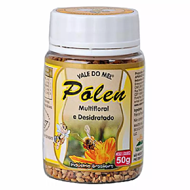 Pólen Multifloral Desidratado, 50g - Vale do Mel
