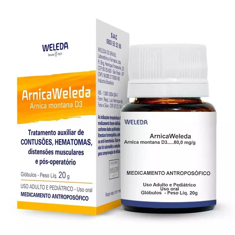 Arnica Weleda D3 Glóbulos - 20g 