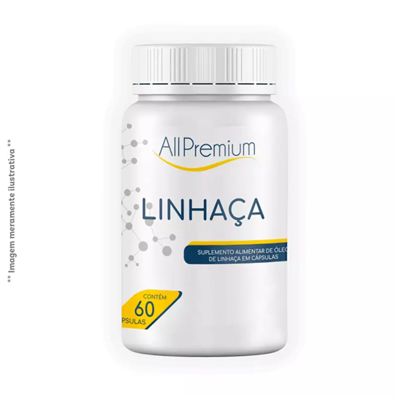 Óleo de Linhaça 1000mg AllPremium 60 cápsulas