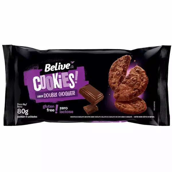 Cookies Double Chocolate Belive 80g