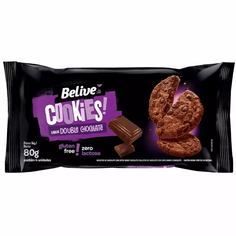 Cookies Double Chocolate Belive 80g