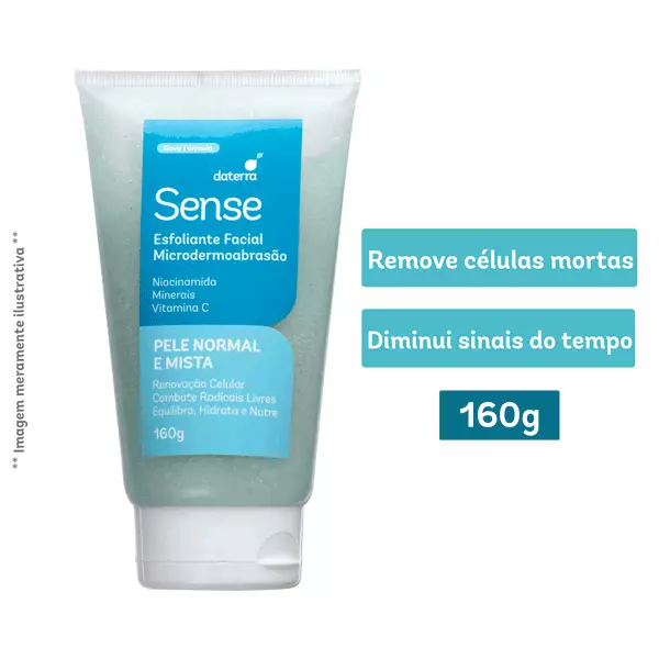 Esfoliante Facial 160g - Sense Pele Normal E Mista