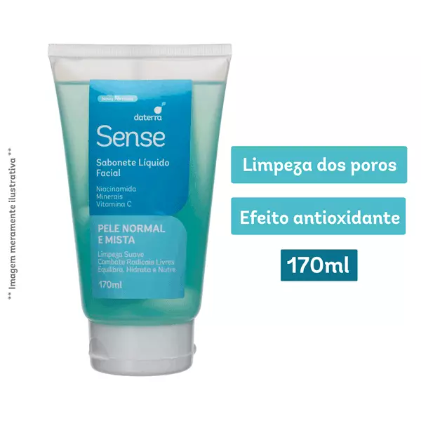 Sabonete Líquido Facial 170ml - Sense Pele Normal E Mista