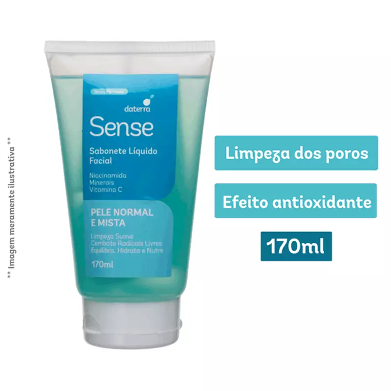 Sabonete Líquido Facial 170ml - Sense Pele Normal E Mista