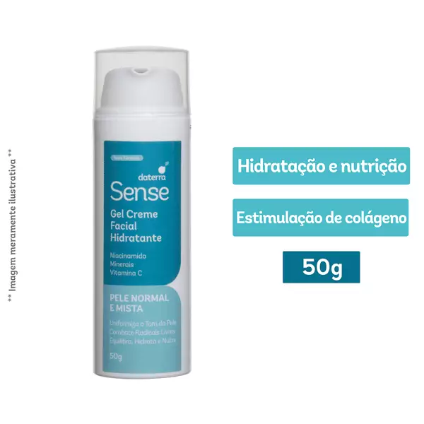 Gel Creme Facial Hidratante 50g - Sense Pele Normal E Mista