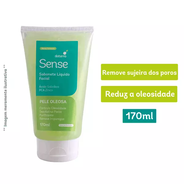 Sabonete Líquido Facial 170ml - Sense Pele Oleosa