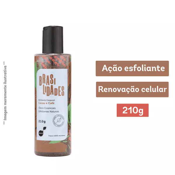 Esfoliante Corporal Cacau e Café 210g - Brasilidades