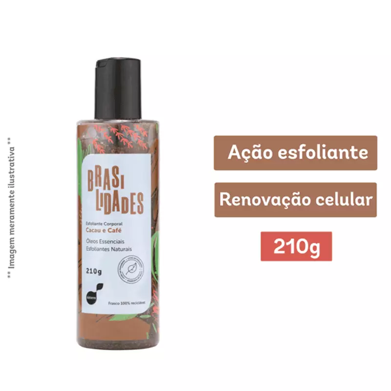 Esfoliante Corporal Cacau e Café 210g - Brasilidades