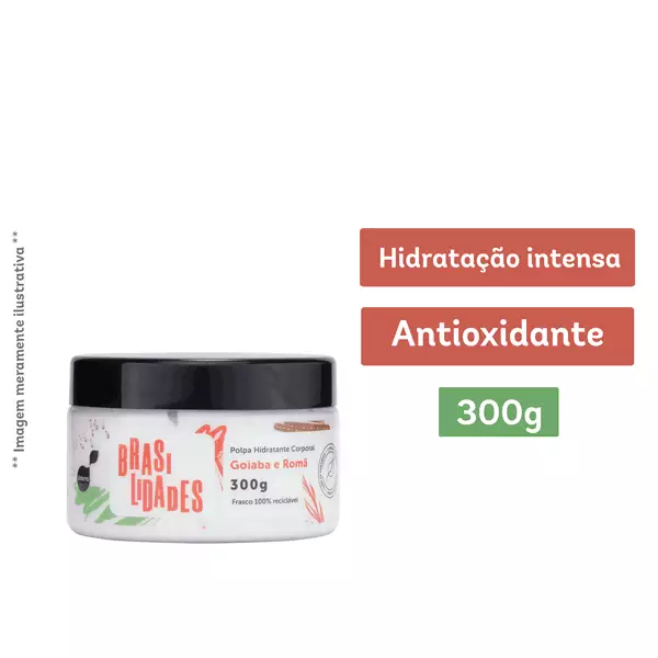 Polpa Hidratante Corporal Goiaba E Romã 300g - Brasilidades