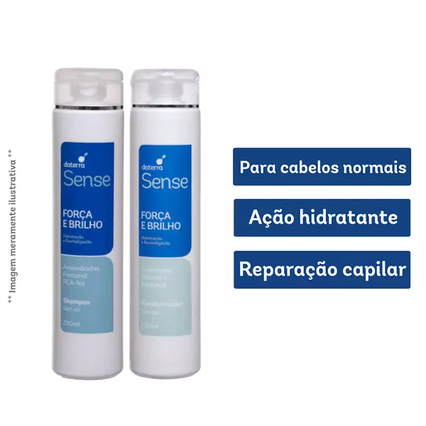 Kit Força e Brilho - Ceramidas e Pantenol - Sense