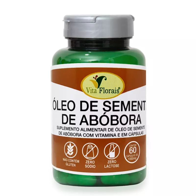 Óleo de Semente de Abóbora 1G 60 cápsulas - Vita Florais