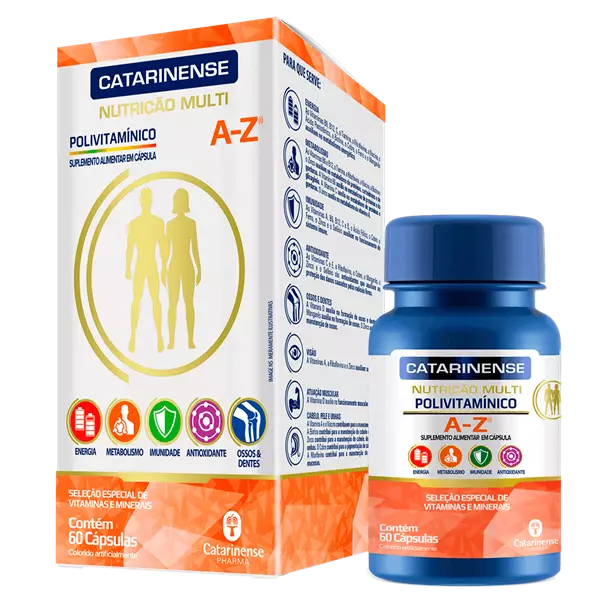 Polivitamínico Multi A/Z 60 cápsulas - Catarinense