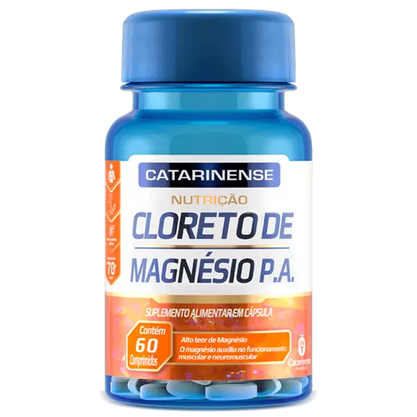 Cloreto de Magnésio P.A. 60 cápsulas - Catarinense