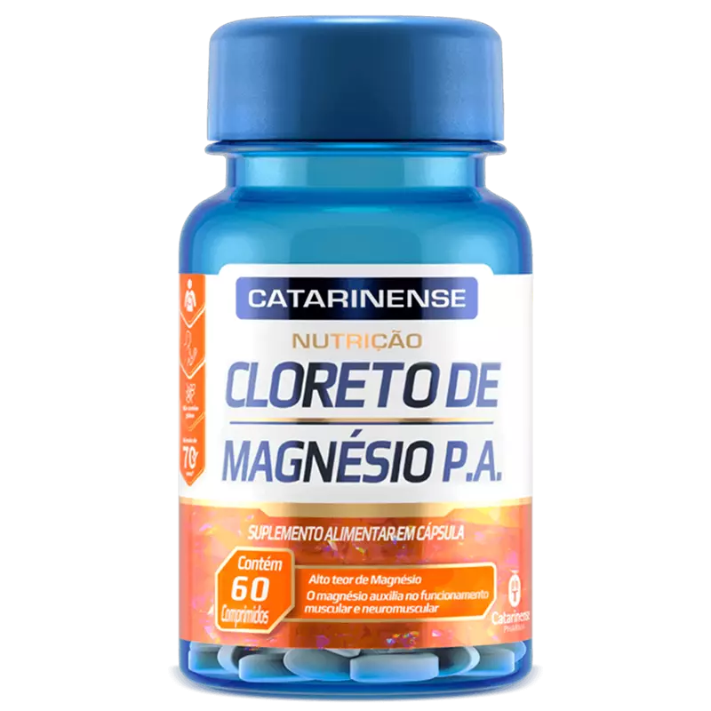 Cloreto de Magnésio P.A. 60 cápsulas - Catarinense