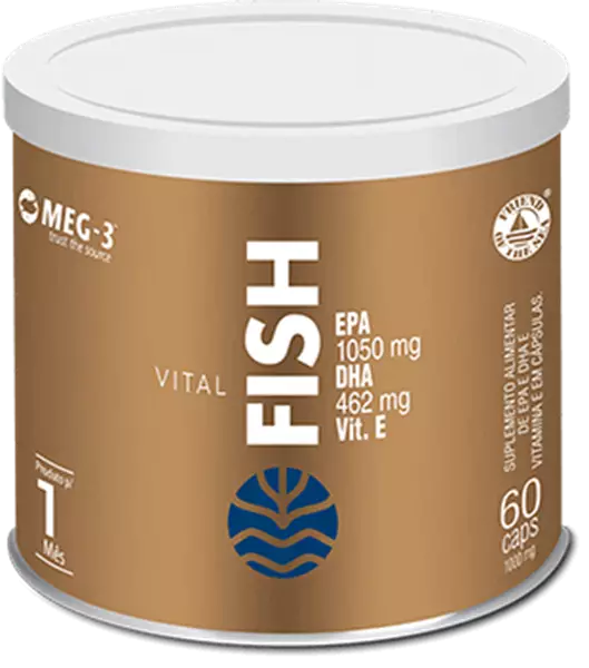 Vital Fish - EPA e DHA com Vitamina E, 60 cápsulas - Vital Âtman