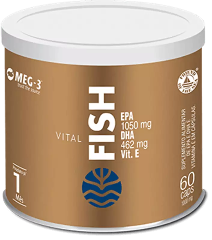 Vital Fish - EPA e DHA com Vitamina E, 60 cápsulas - Vital Âtman