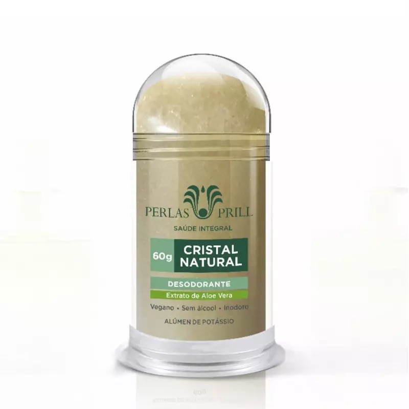 Desodorante Cristal Natural Extrato Aloe Vera 60g