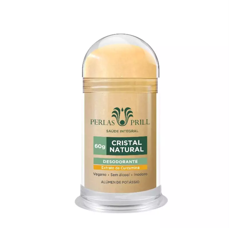 Desodorante Cristal Natural Extrato Curcumina 60g